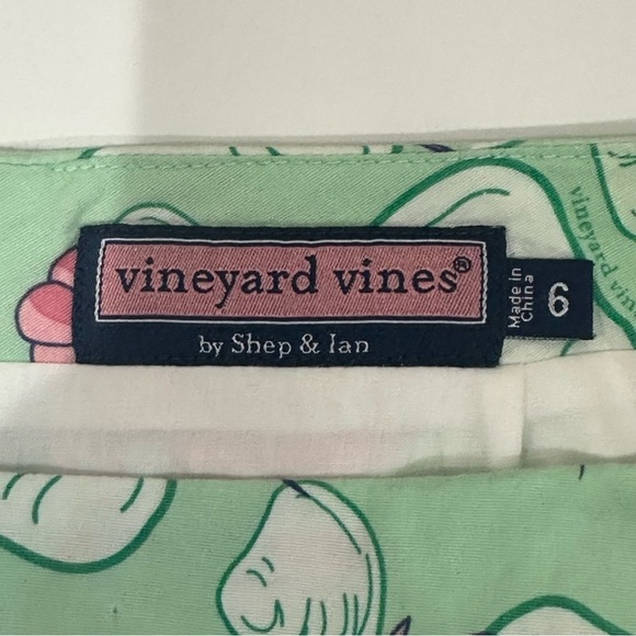 Vineyard Vines Lobster Clam Shell Skirt Green Pink Nantucket Coastal Preppy - Picture 3 of 3